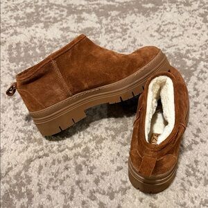 CRUZA Brown Suede Ankle Boots- made in Portugal